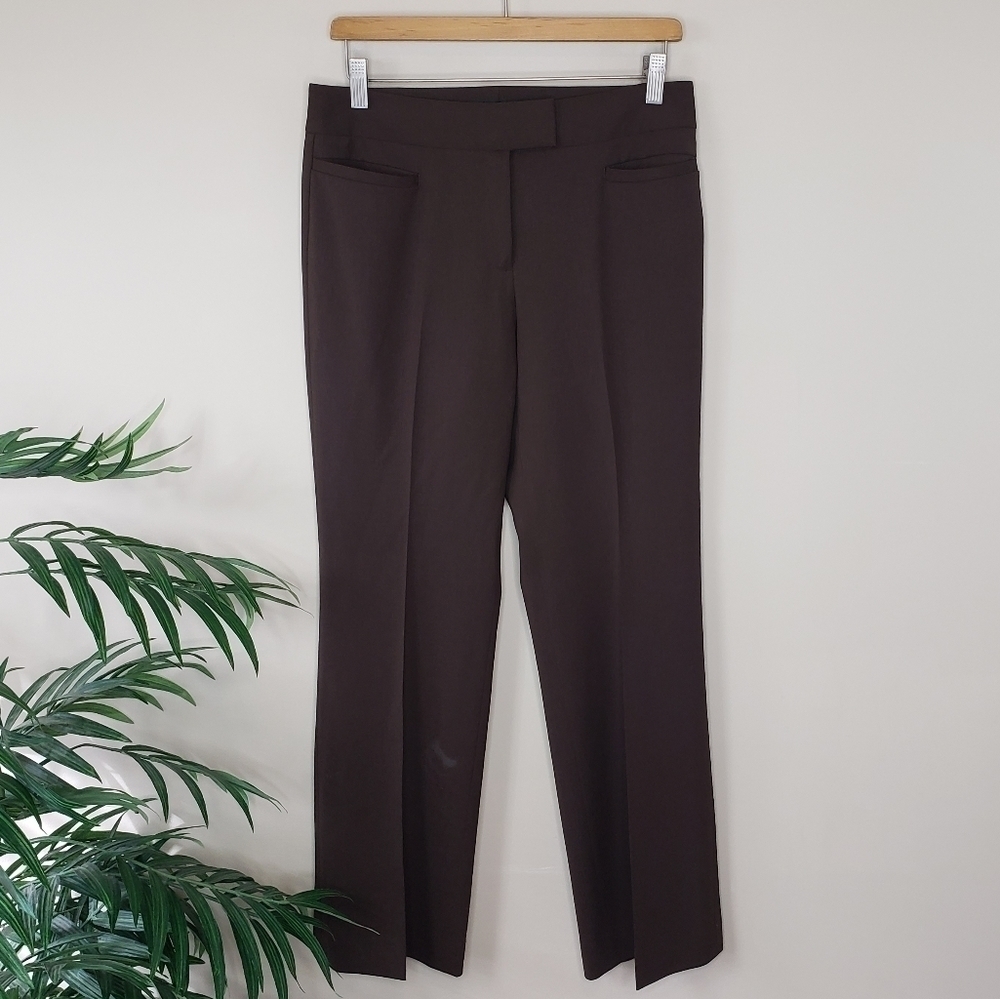 Lafayette 148 Sullivan Brown Dress Pants Size 4